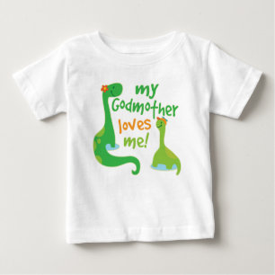 Min Godmor Kärlek mig Dinosaur Gift för Godson T Shirt