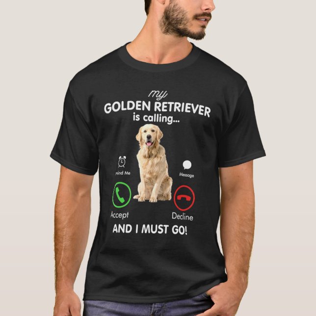 Min Golden Cream Retriever kallar Hund Birday T Shirt (Framsida)