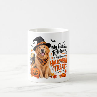 Min Golden Retriever Är Min Favorit HALLOWEEN PRES Kaffemugg