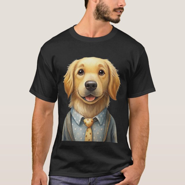 Min Golden Retriever Boykompis T Shirt (Framsida)