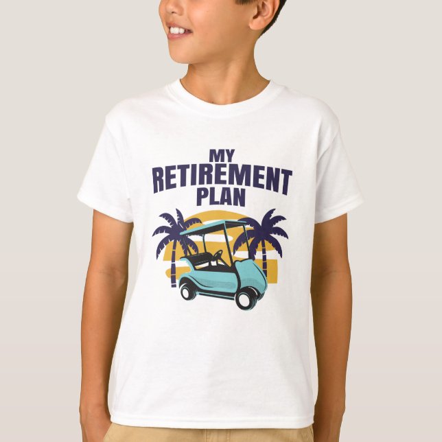Min Golf pension-plan T Shirt (Framsida)