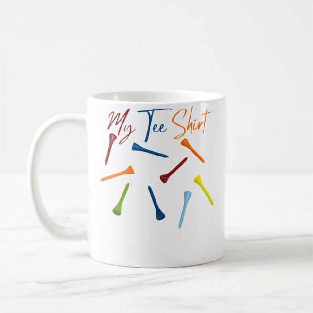 Min golftee för t-shirt kaffemugg (Vänster)