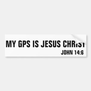 Min GPS är den Jesus KristusJohn 14:6 Bildekal