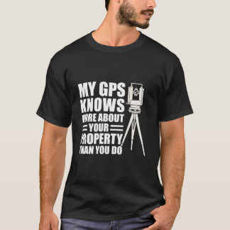 Min GPS vet mer om din fastighet än du T Shirt