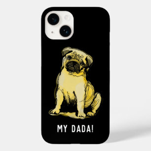 Min grädda färgad pug baby Fodral-Mate iphone case