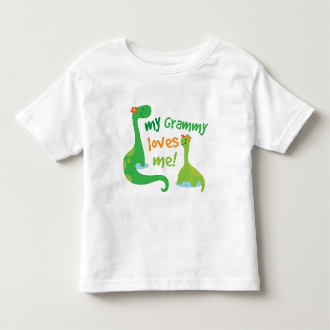 Min Grammy älskar mig dinosauren Tee (Framsida)