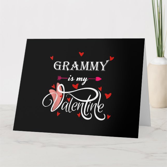 Min Grammy är min Valentine-Valentines day Grandso Kort (Framsida)