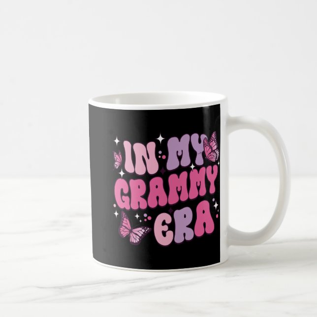 Min Grammy Era Funny Butterfly Groovy Retro Mor Kaffemugg (Höger)