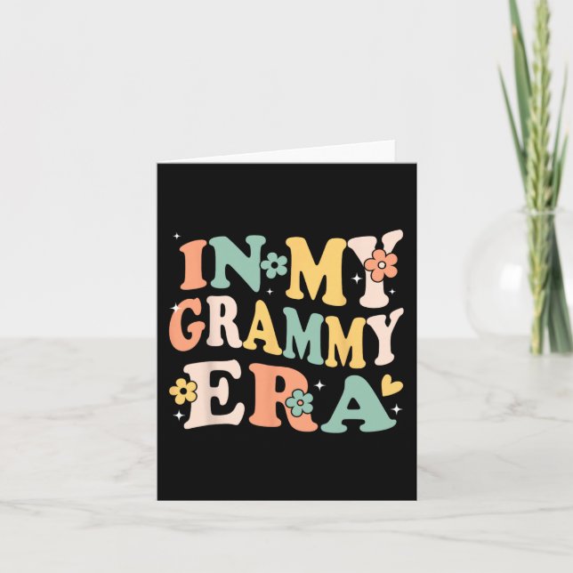 Min Grammy-era roliga sarkastiska groovy retro möd Kort (Framsida)