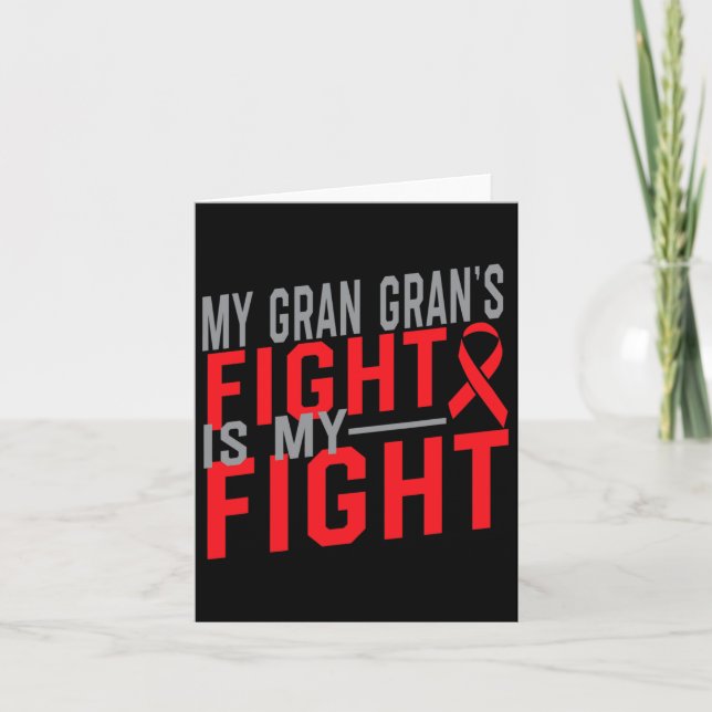 Min Gran Grans kamp är min kamp mot blodcancer Kort (Framsida)