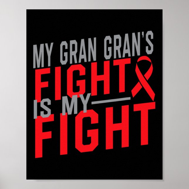 Min Gran Grans kamp är min kamp mot blodcancer Poster (Framsidan)