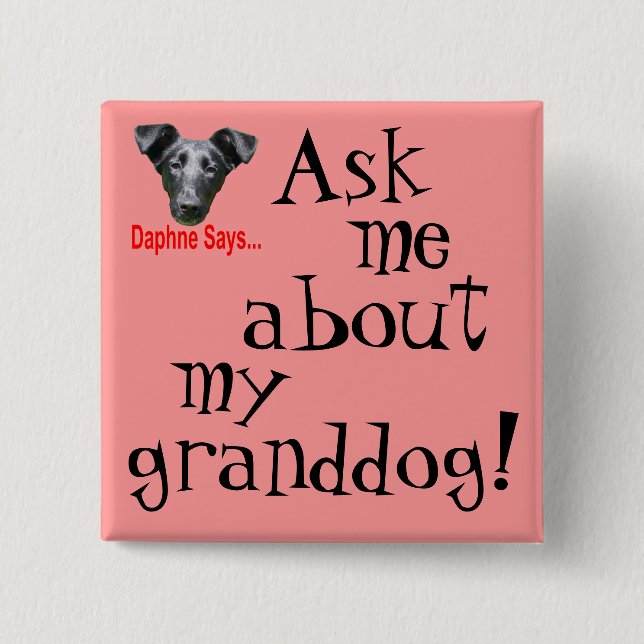 Min Granddog? Knapp (Framsida)