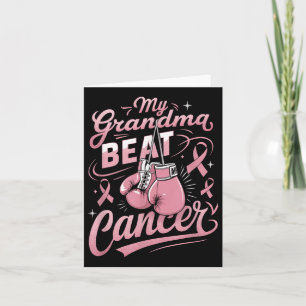 Min Grandma Beat Cancer Support Breast Cancer Medv Kort