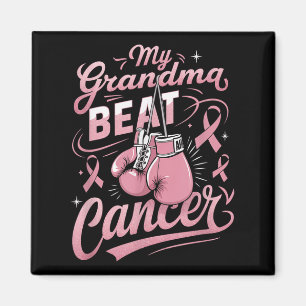 Min Grandma Beat Cancer Support Breast Cancer Medv Magnet