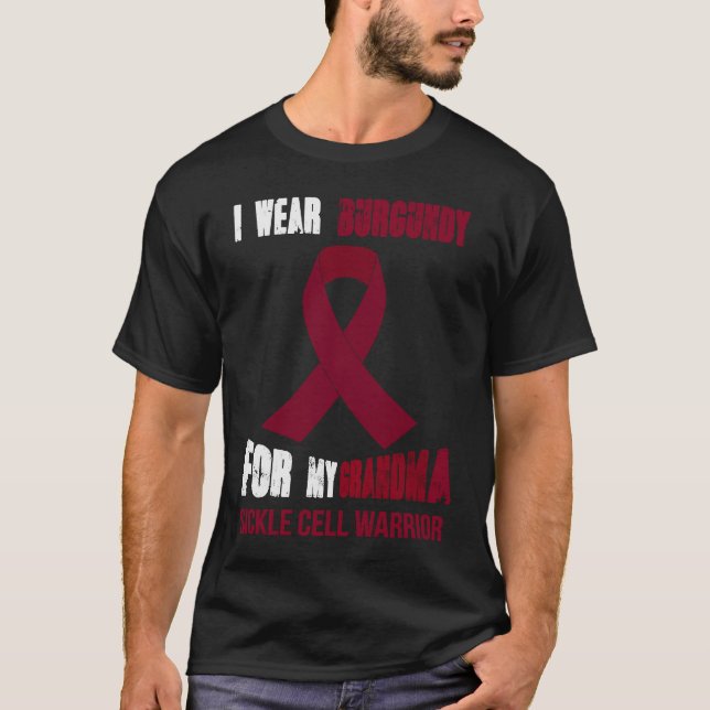 MIN GRANDMA MY SICKLE CELL WARRIOR T SHIRT (Framsida)