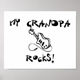 Min Grandpa Sten guitar Poster