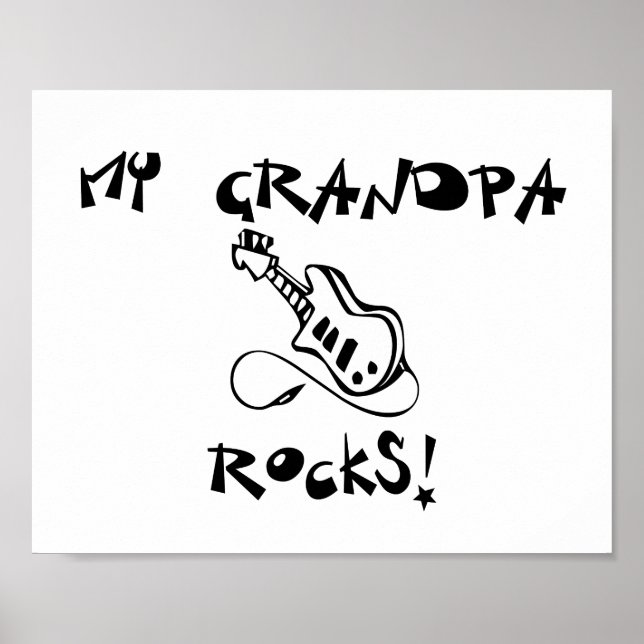 Min Grandpa Sten guitar Poster (Framsidan)