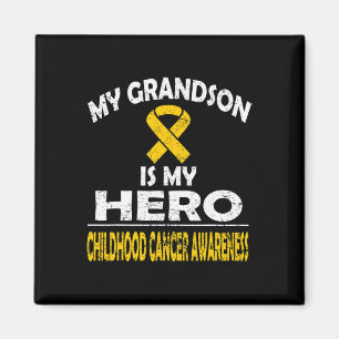 MIN GRANDSON ÄR MY HERO CHILDHOOD CANCER MEWARENES MAGNET