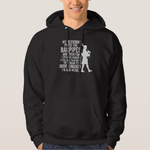 Min granne spelar Bagpipes Bagpipe Hoodie