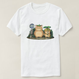 Min granne Tjock Cat Forest Buss Station T Shirt
