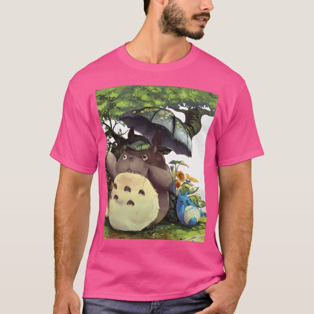 Min granne Totoro Fanart T Shirt (Framsida)