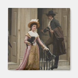 Min granne vid nästa dörr (Vänd par) (skönhet) Magnet