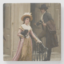 Min granne vid nästa dörr (Vänd par) (skönhet) Stenunderlägg