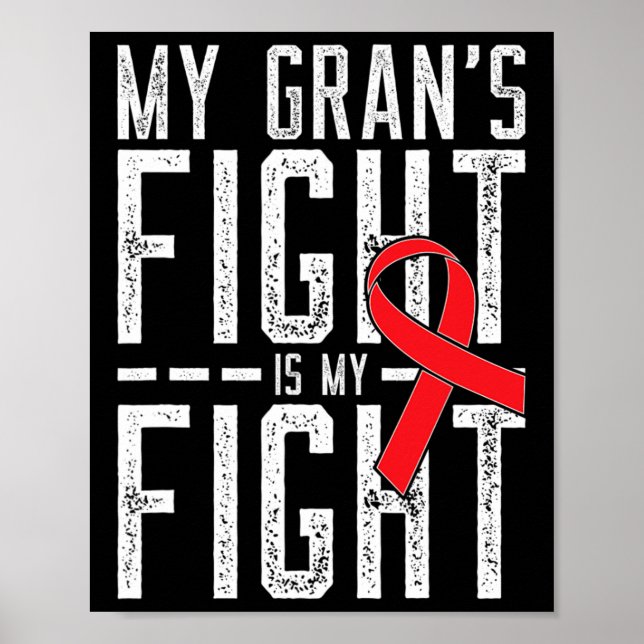 Min grans kamp är min medvetenhet om blodcancer poster (Framsidan)