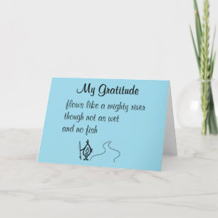 Min Gratitude A Lunt Tack Dikt Kort