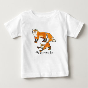 Min graunties en räv! Grafisk gullig räv T Shirt