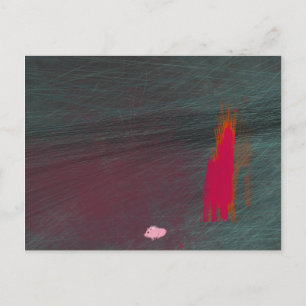 Min gris brände ner huset vykort