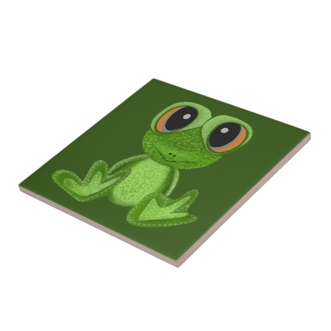 Min gröna grod vän kakelplatta (Sidan)