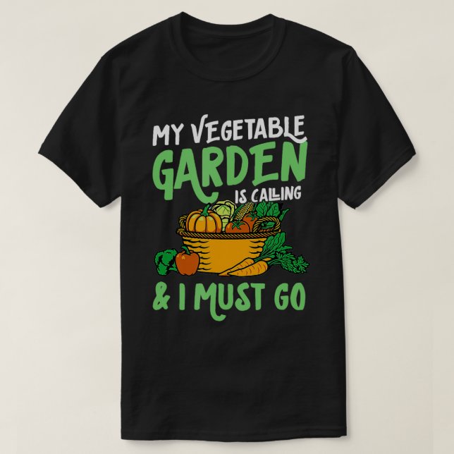 Min grönsakskläder ringer och jag måste gå och klä t shirt (Design framsida)