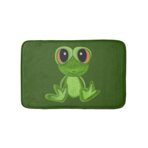 Min Grönt Frog Friend Badrumsmatta