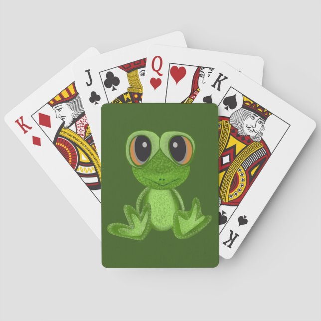 Min Grönt Frog Friend Casinokort (Baksidan)