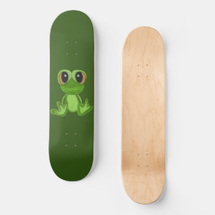Min Grönt Frog Friend Skateboard Deck