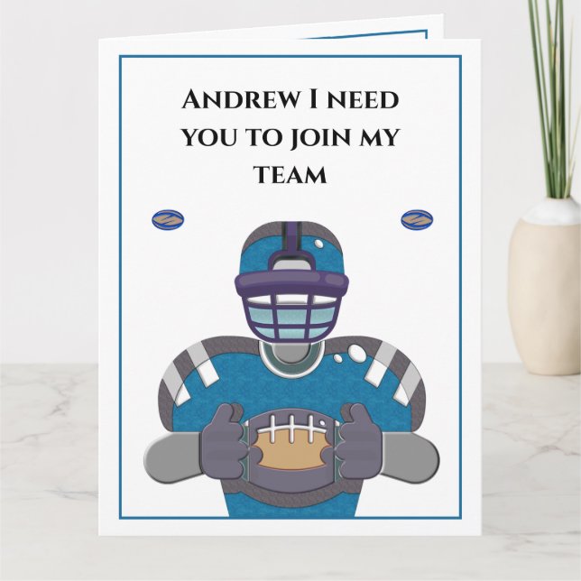 Min Groomsman-inbjudan Frieri Bröllop Kort (Framsida)