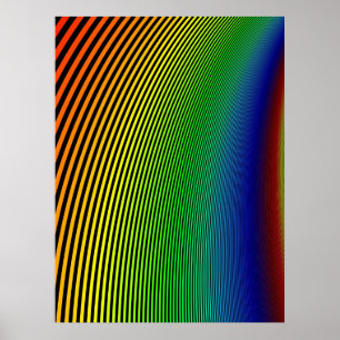 Min Groovy Rainbow Poster