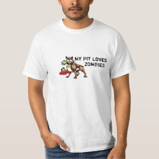 Min groptjur älskar Zombiesutslagsplatsskjortan - T-shirt