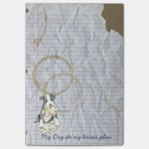 Min groptjuråt som min kurs planerar post-it block