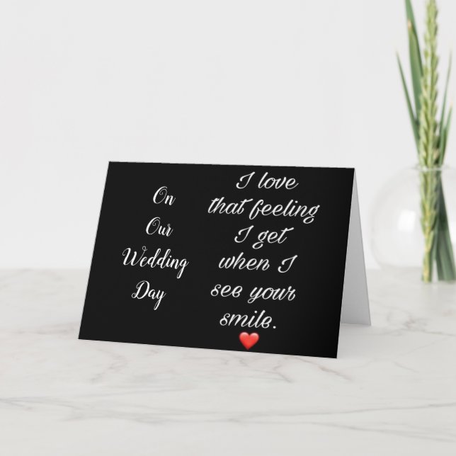**MIN GRUPP PÅ VÅR BRÖLLOPSDAG** FOREVER LOVE KORT (Framsida)