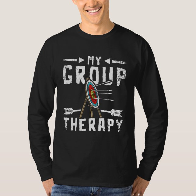 Min gruppterapi Bågskytte T Shirt (Framsida)