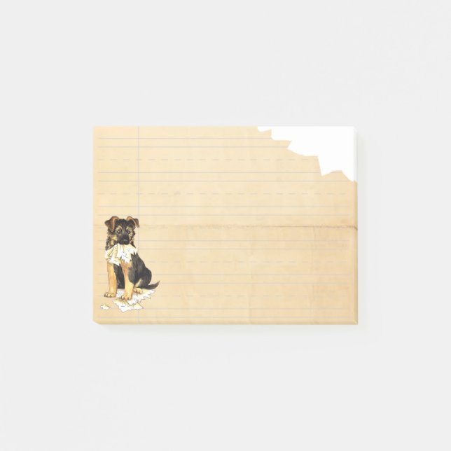 Min GSD åt min läxa Post-it Block (Framsida)