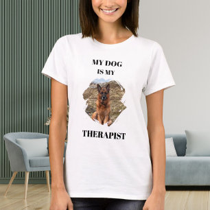 Min GSD hund är min terapeut foto T Shirt
