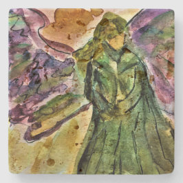 Min Guardian Angel Travertine-panel Stenunderlägg