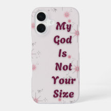 "Min Gud är inte din storlek" IPhone-fodral