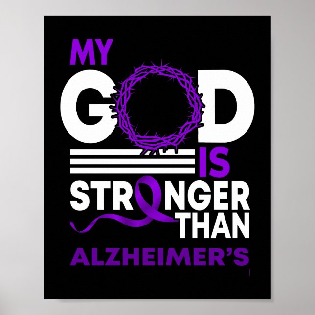 Min Gud är starkare än Alzheimers medvetenhet Poster (Framsidan)