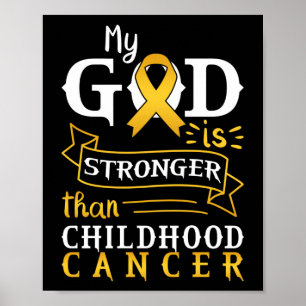 Min Gud är starkare än barncancer Poster