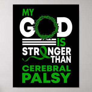 Min Gud är starkare än Cerebral Palsy-medvetandet Poster