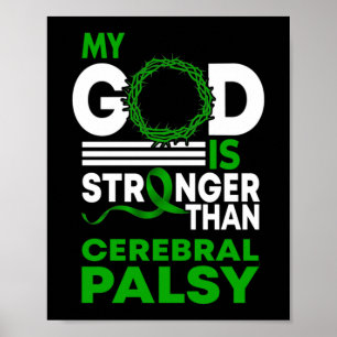 Min Gud är starkare än Cerebral Palsy-medvetandet Poster